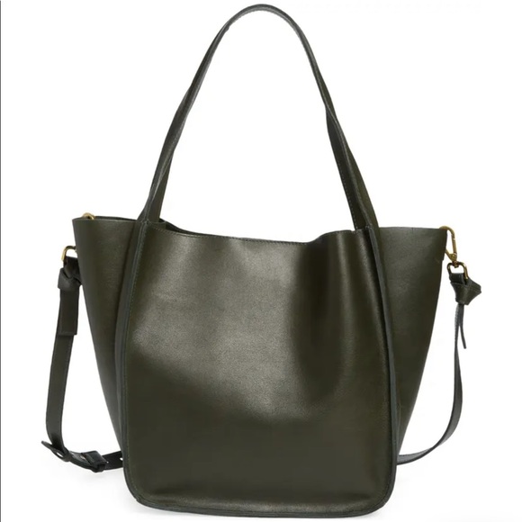 Madewell Bags New Madewell The Sydney Tote Ai575 Black Leather Tote Poshmark